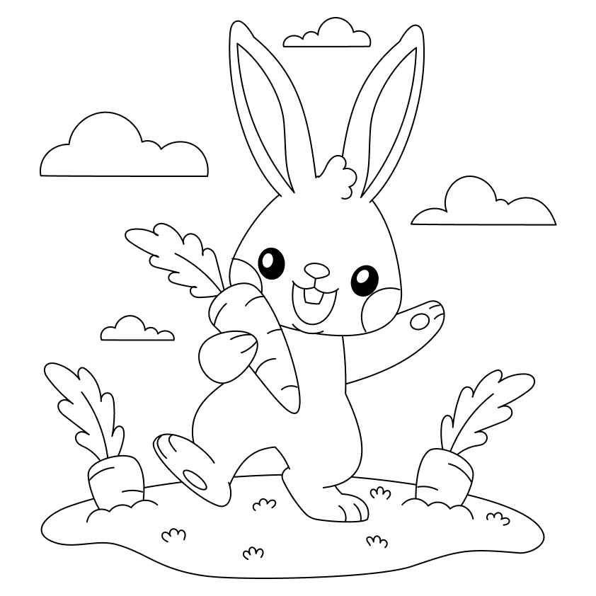 Kaninchen Ausmalbilder 235