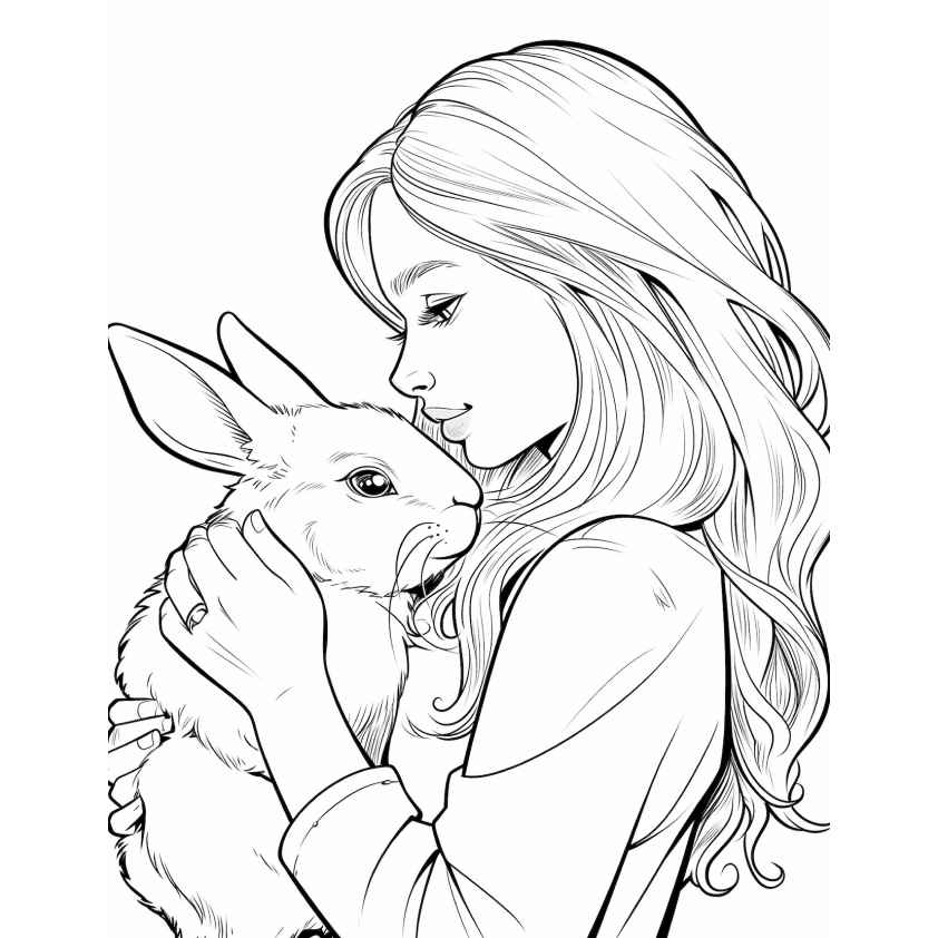 Kaninchen Ausmalbilder 589