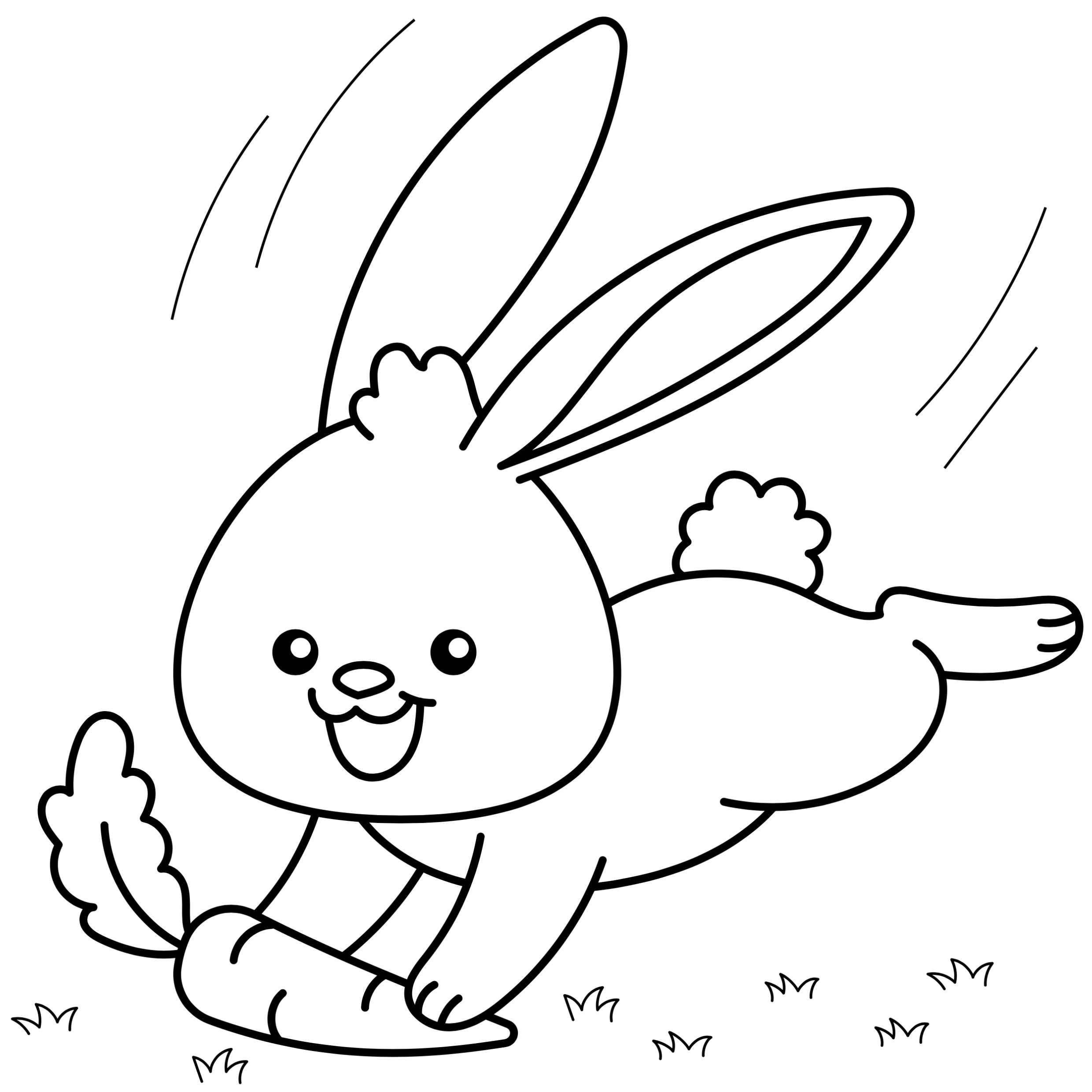 Kaninchen Ausmalbilder 600