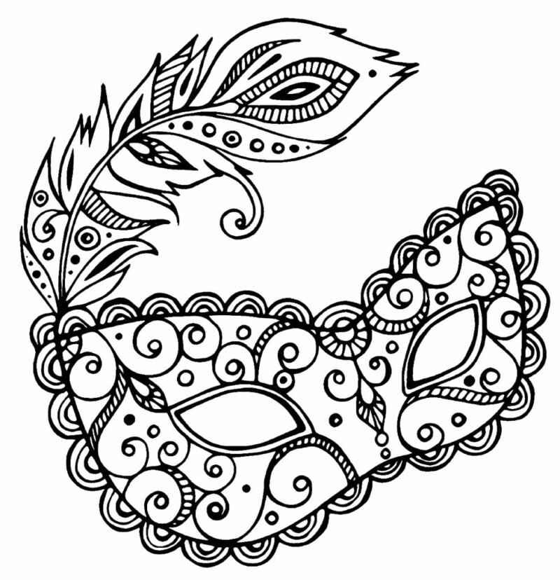 Karneval Ausmalbilder 001