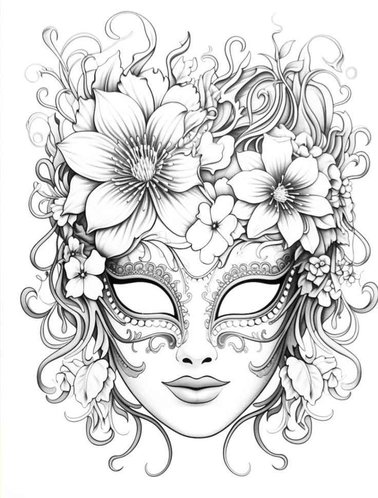 Karneval Ausmalbilder 013