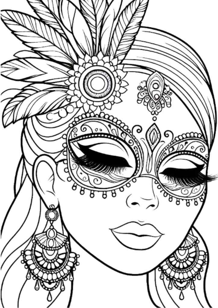 Karneval Ausmalbilder 037