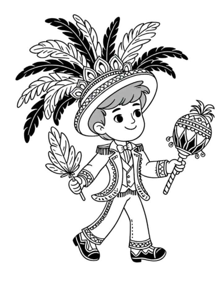 Karneval Ausmalbilder 086