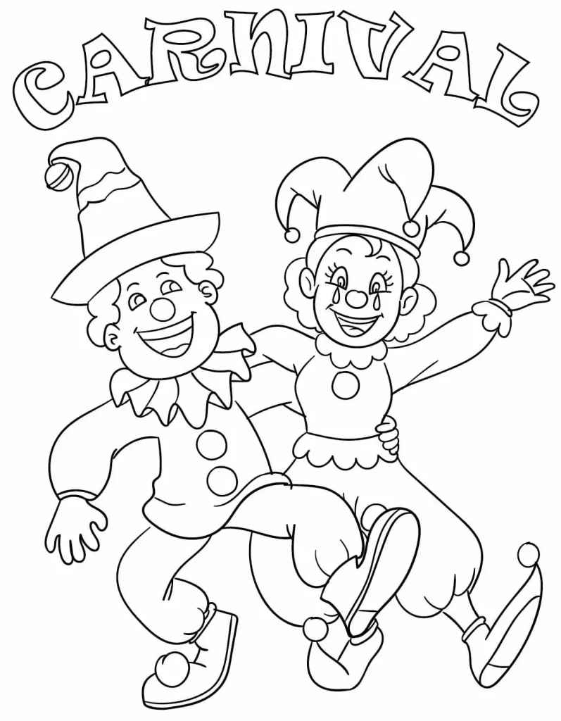 Karneval Ausmalbilder 088