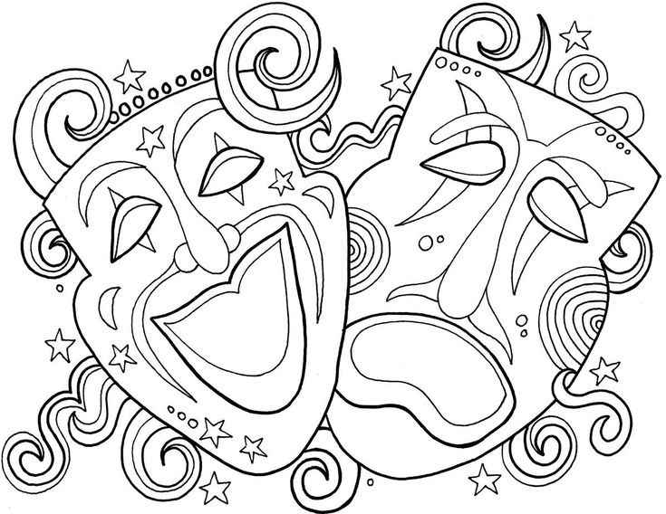 Karneval Ausmalbilder 412