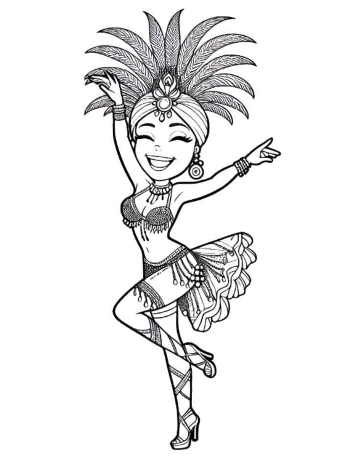 Karneval Ausmalbilder 501