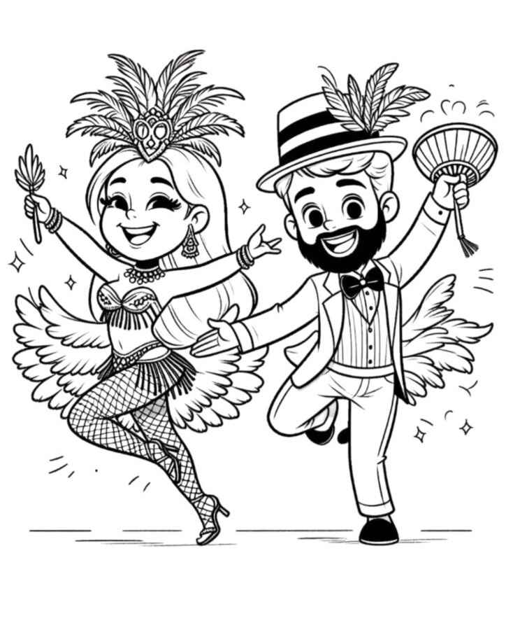 Karneval Ausmalbilder 528