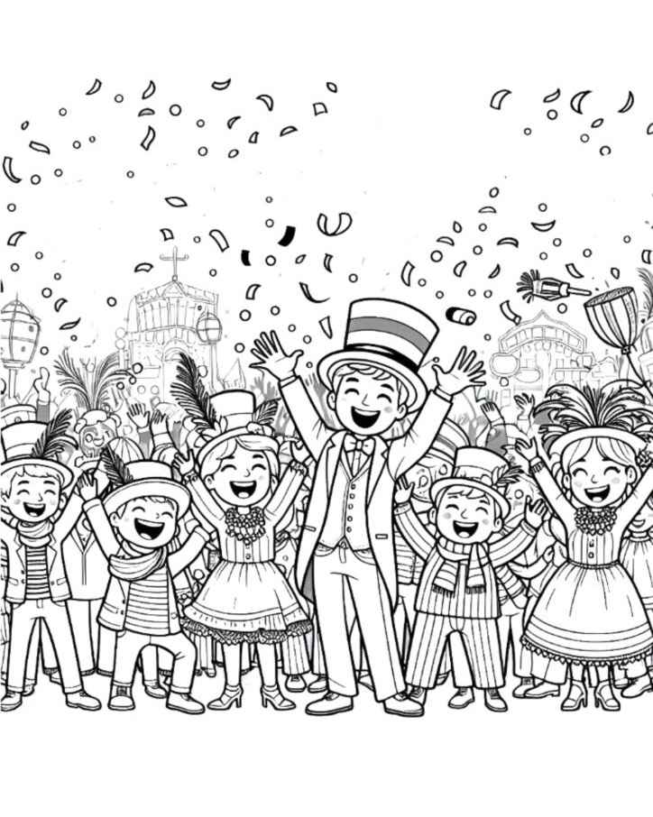 Karneval Ausmalbilder 608