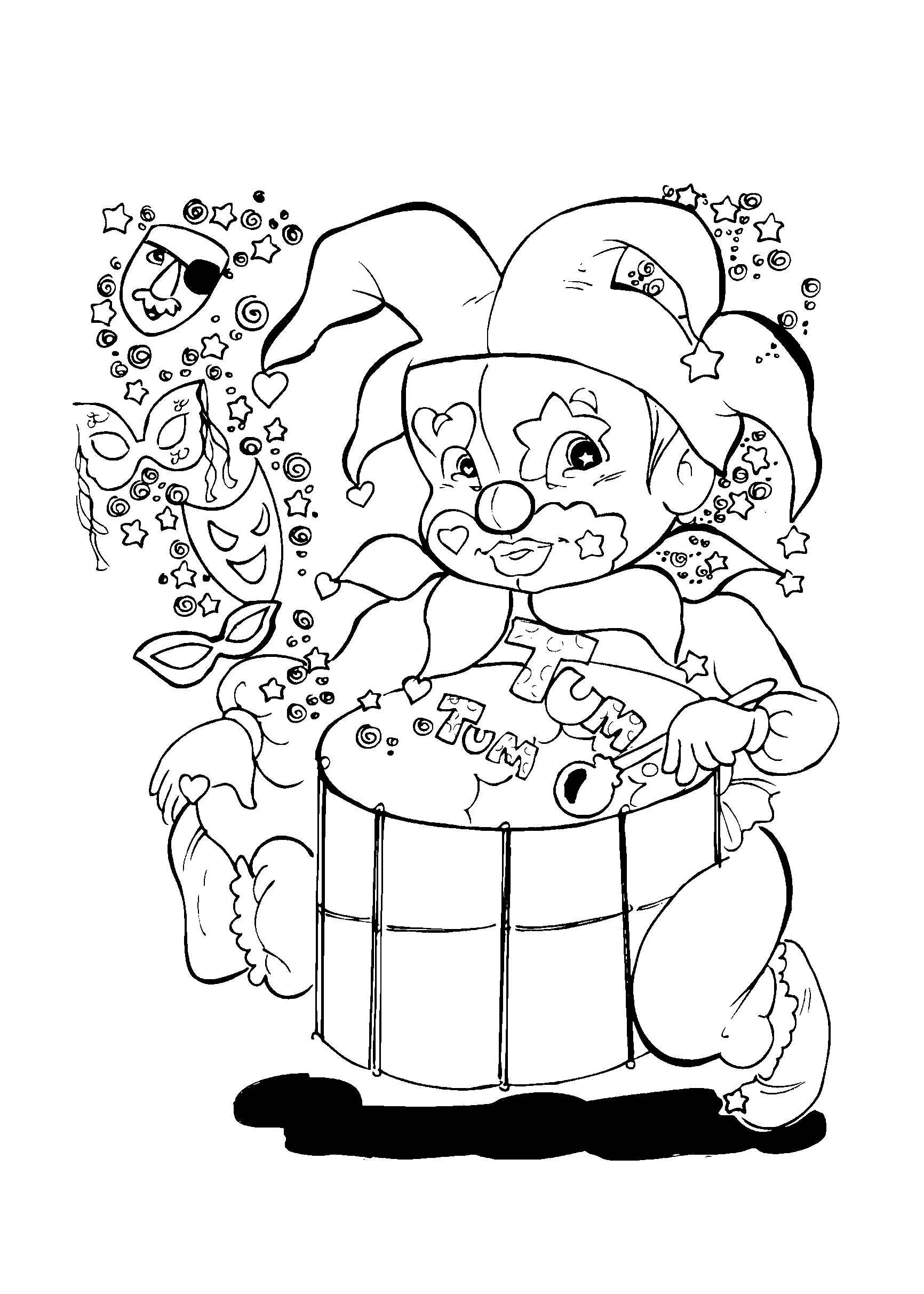 Karneval Ausmalbilder 617