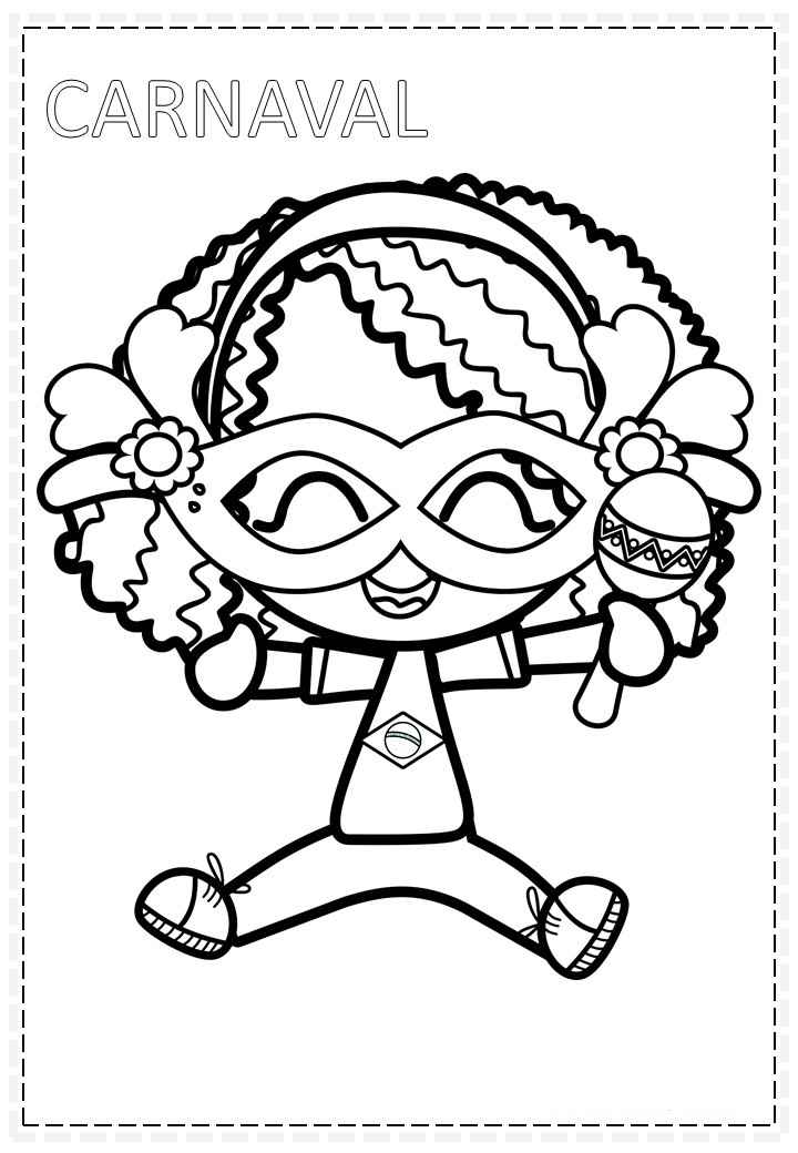 Karneval Ausmalbilder 801