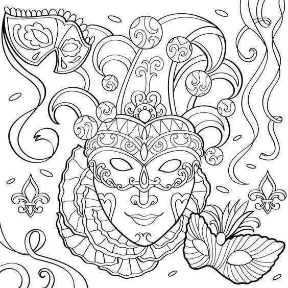 Karneval Ausmalbilder 982