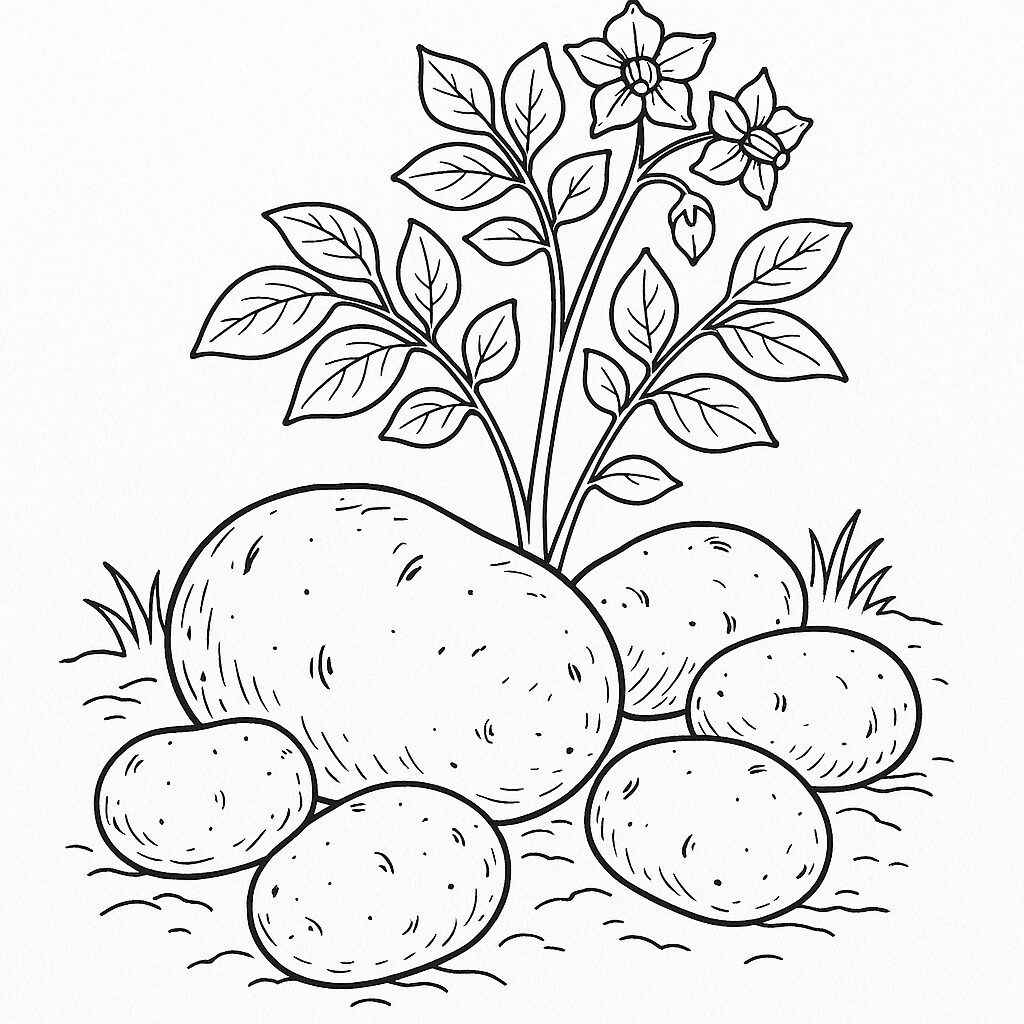 Kartoffel Ausmalbilder 001
