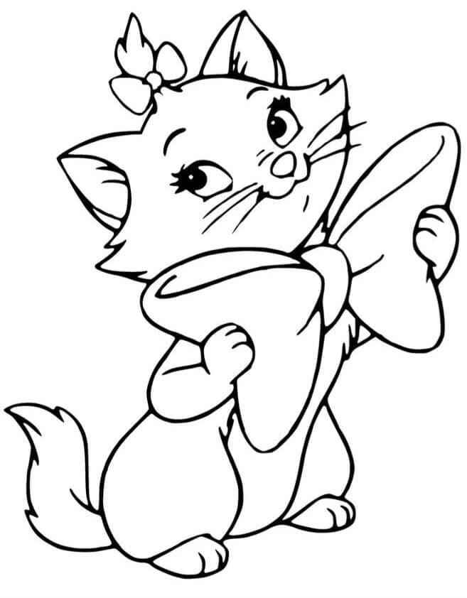 Kätzchen Marie Ausmalbilder 078