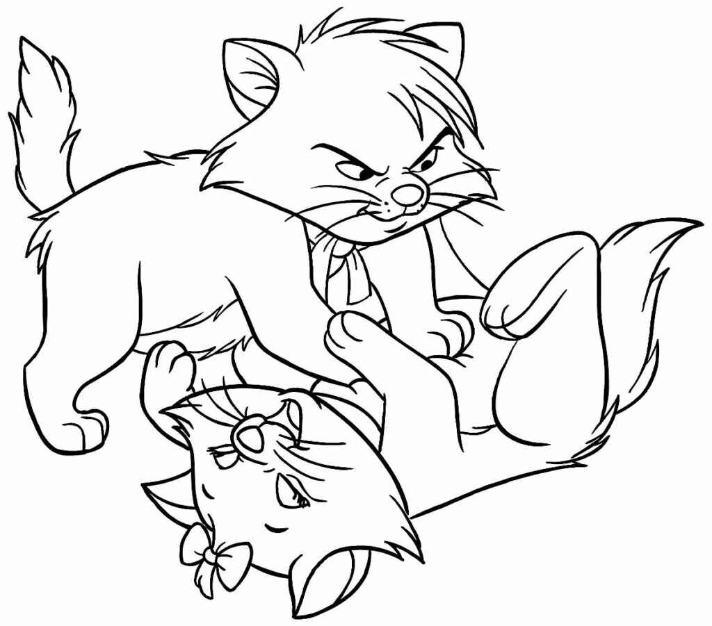 Kätzchen Marie Ausmalbilder 686