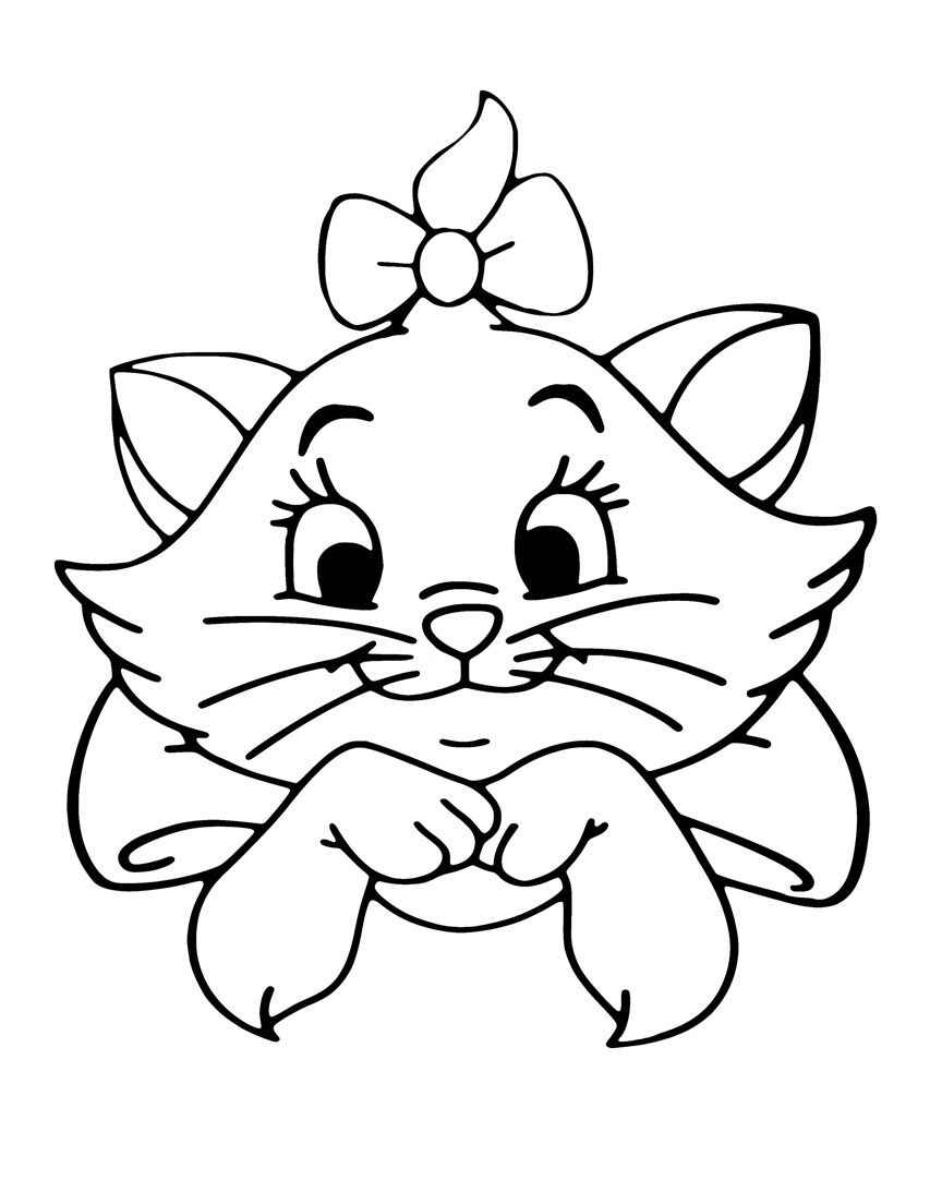 Kätzchen Marie Ausmalbilder 860