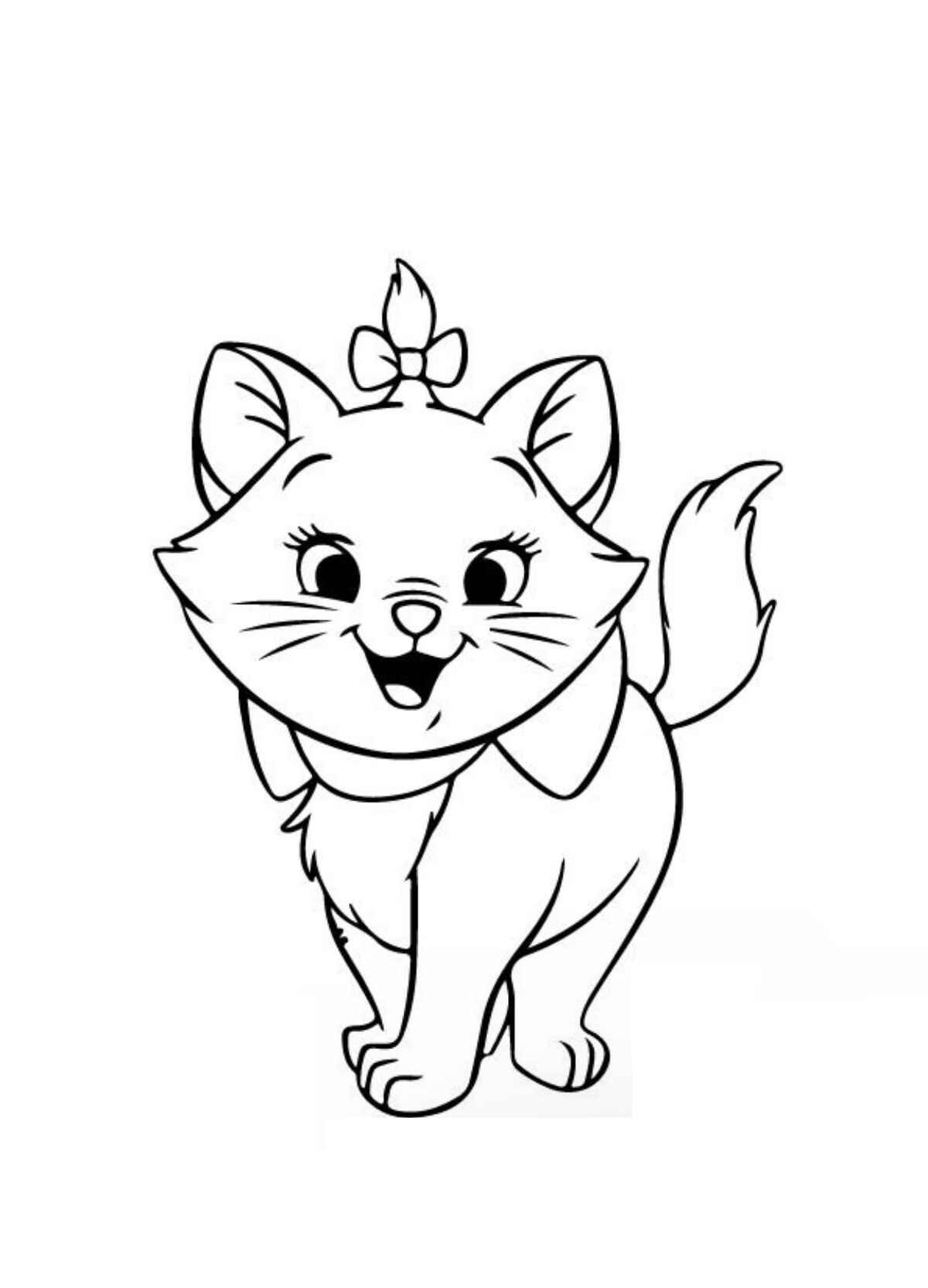 Kätzchen Marie Ausmalbilder 966