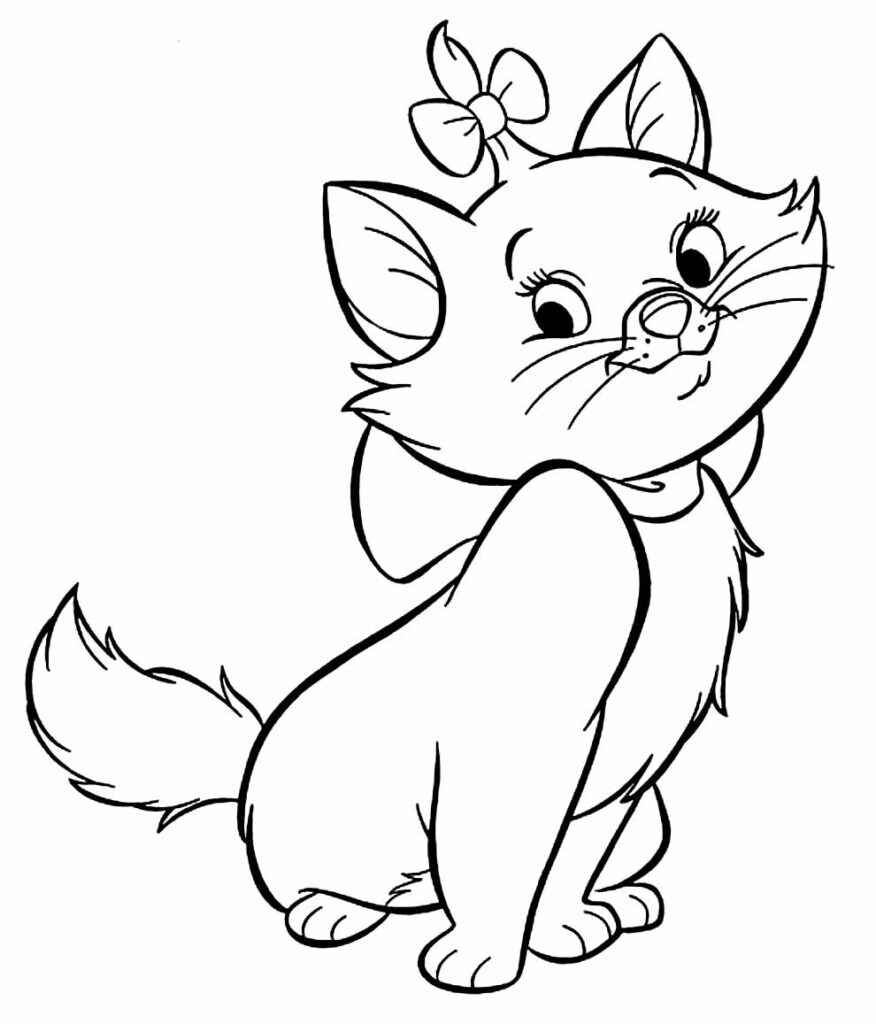 Kätzchen Marie Ausmalbilder 992