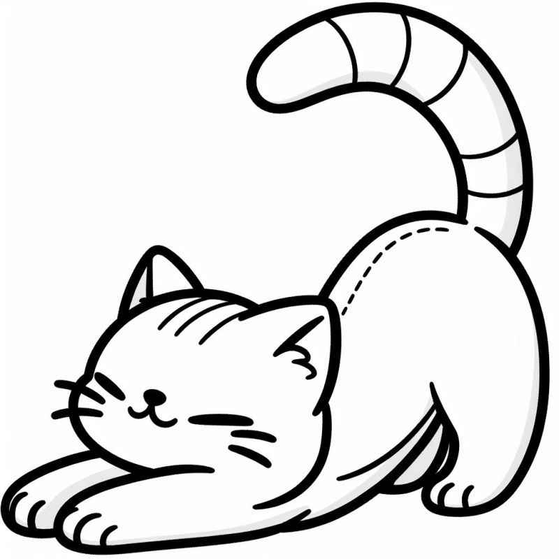 Katzen Ausmalbilder 012