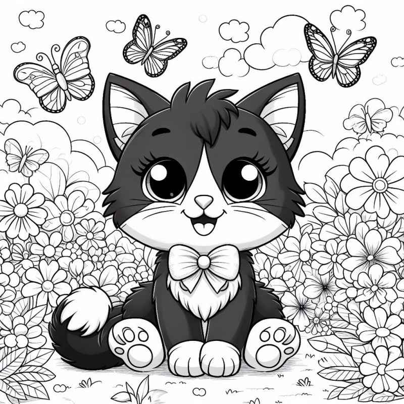 Katzen Ausmalbilder 021