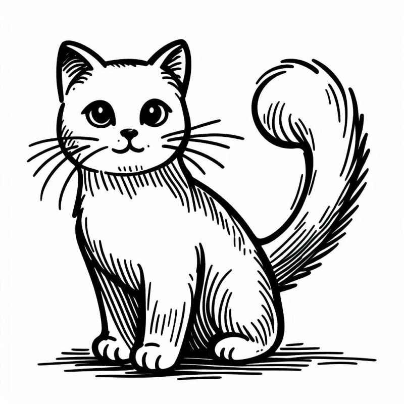 Katzen Ausmalbilder 034