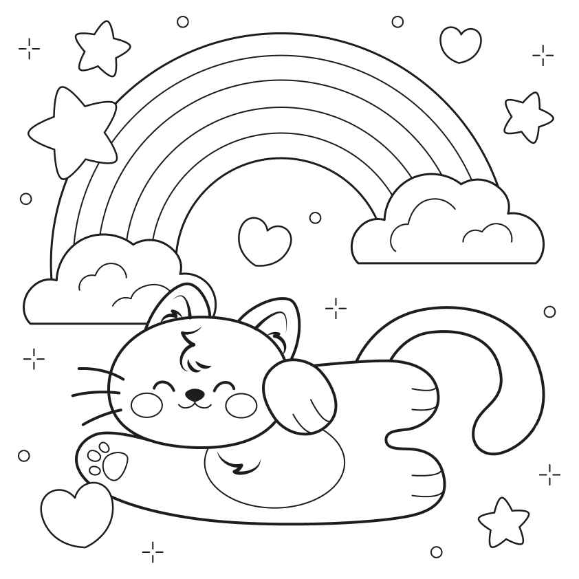 Katzen Ausmalbilder 161