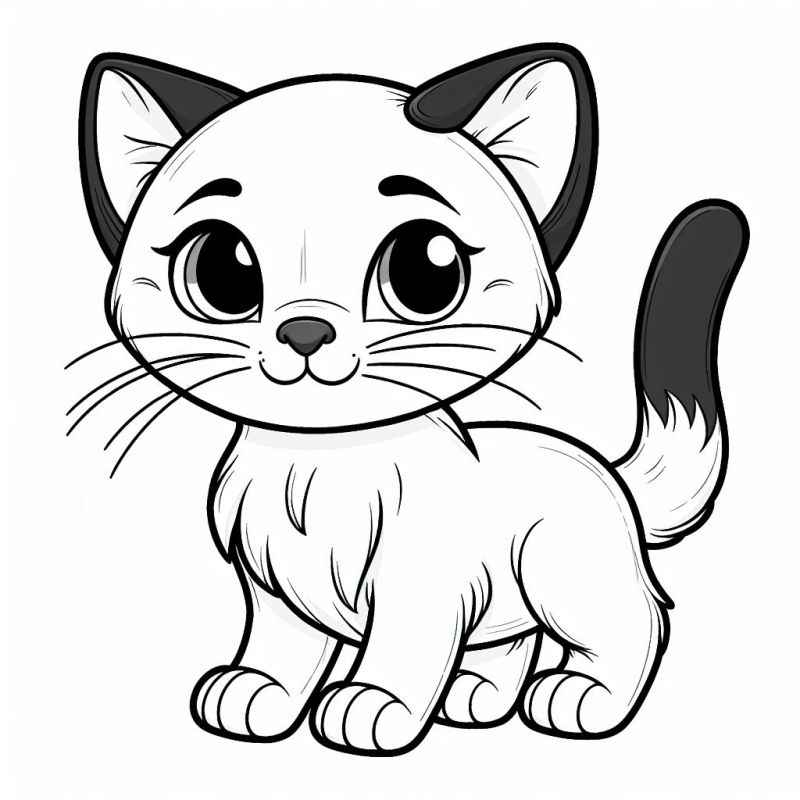 Katzen Ausmalbilder 186