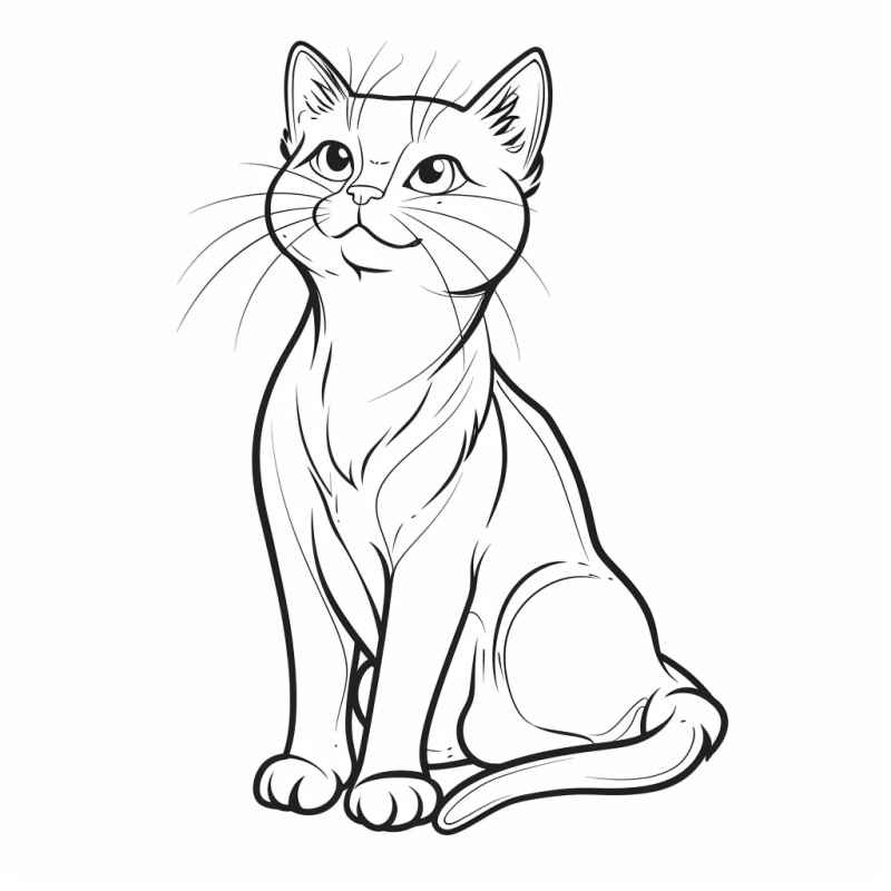 Katzen Ausmalbilder 213