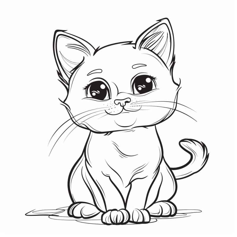 Katzen Ausmalbilder 439