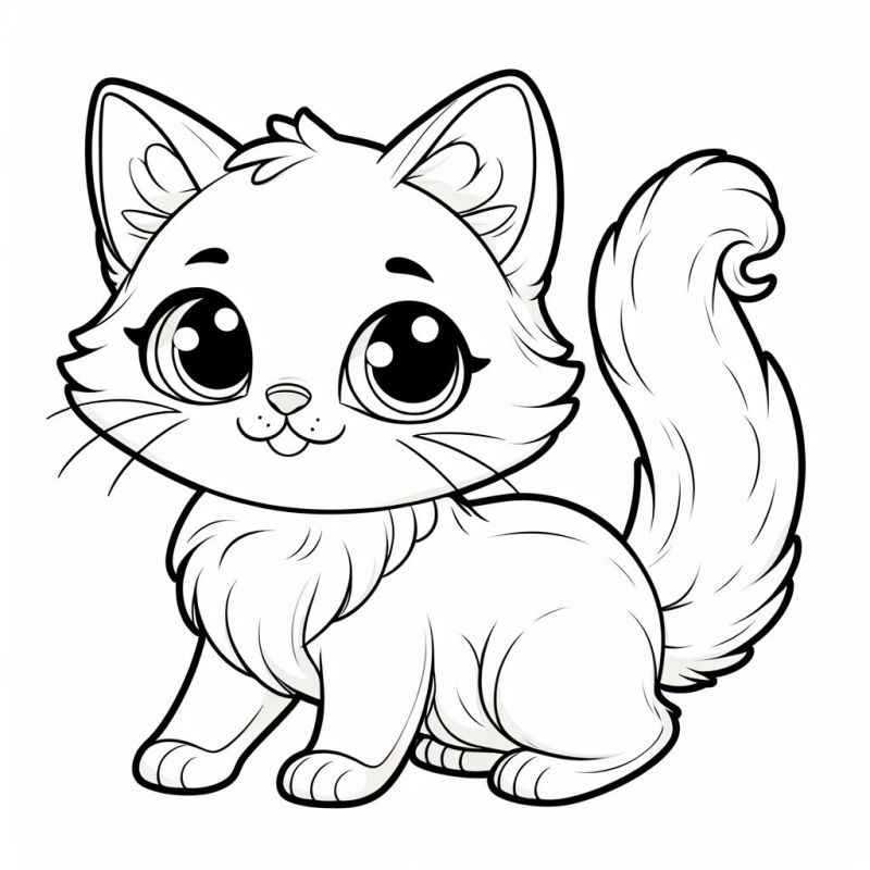 Katzen Ausmalbilder 457