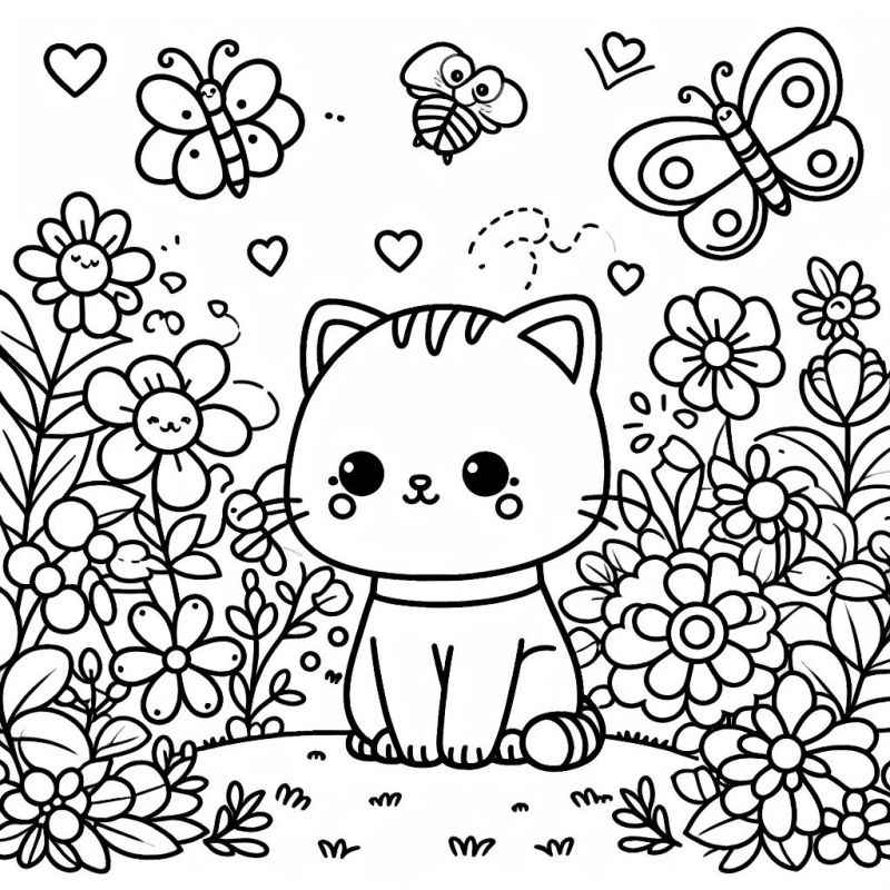 Katzen Ausmalbilder 458