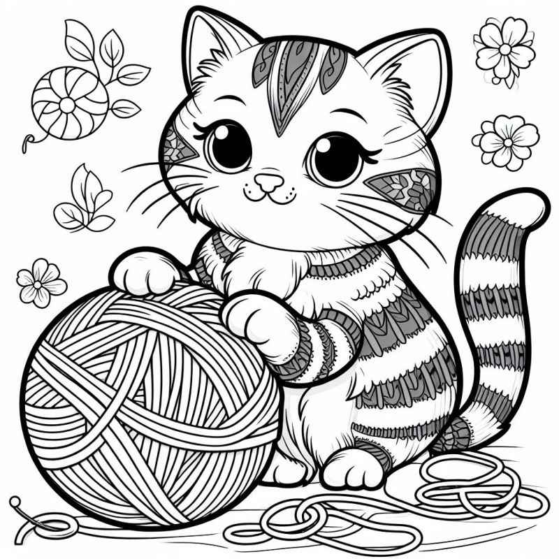 Katzen Ausmalbilder 530