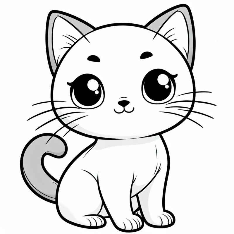 Katzen Ausmalbilder 534