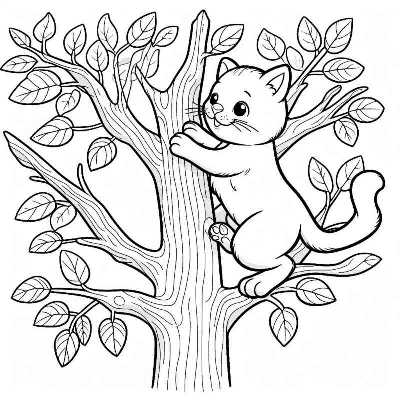 Katzen Ausmalbilder 543