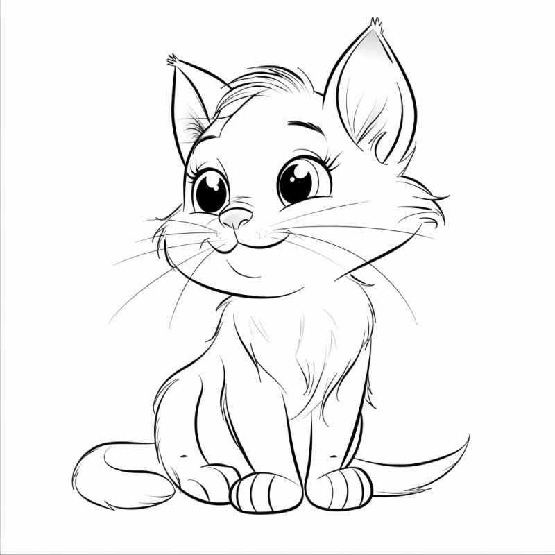 Katzen Ausmalbilder 555