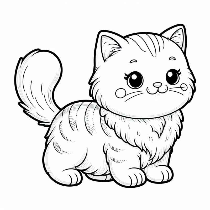 Katzen Ausmalbilder 644