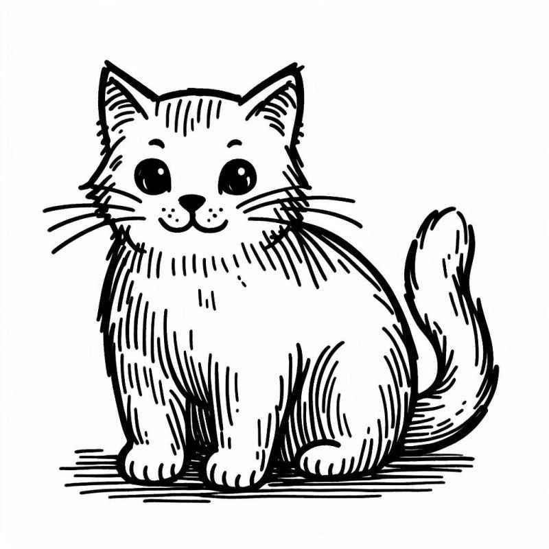 Katzen Ausmalbilder 701