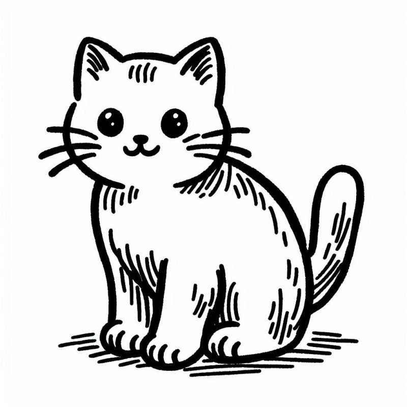 Katzen Ausmalbilder 709