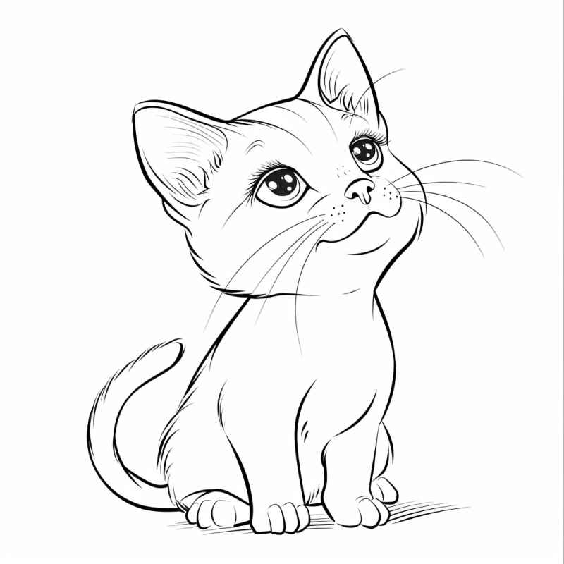 Katzen Ausmalbilder 762