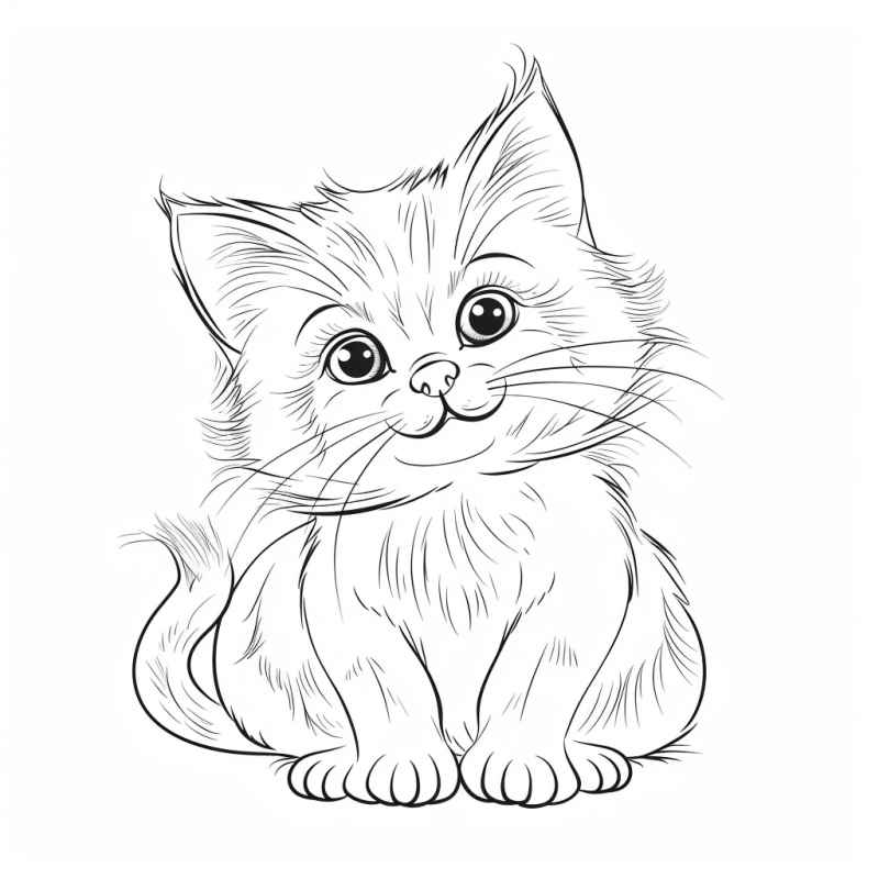 Katzen Ausmalbilder 789