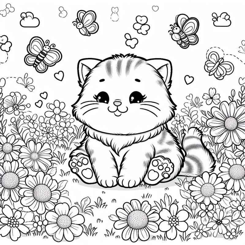 Katzen Ausmalbilder 809