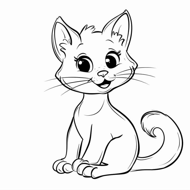 Katzen Ausmalbilder 980