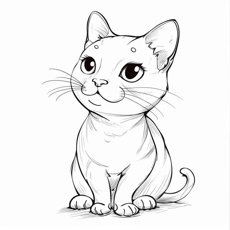 Katzen Ausmalbilder 992