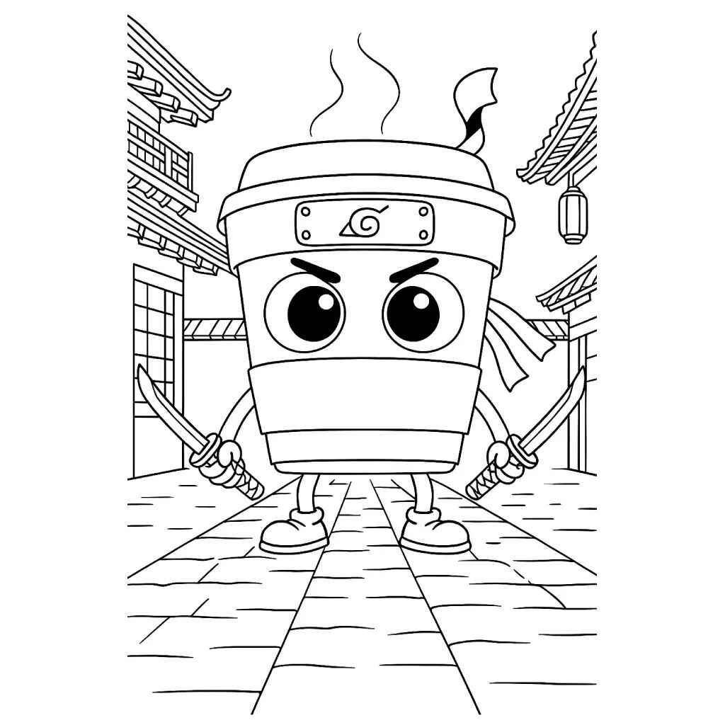 Killer Cappuccino Ausmalbilder 183