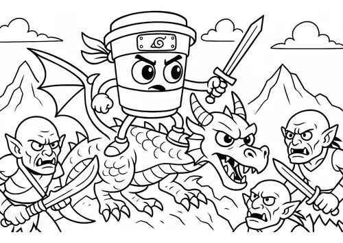 Killer Cappuccino Ausmalbilder 730