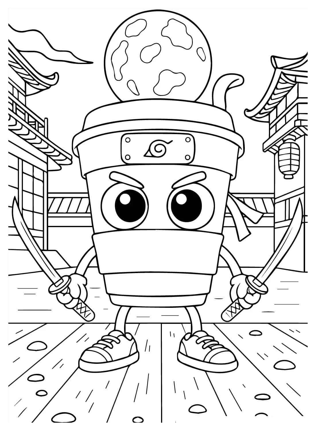 Killer Cappuccino Ausmalbilder 911