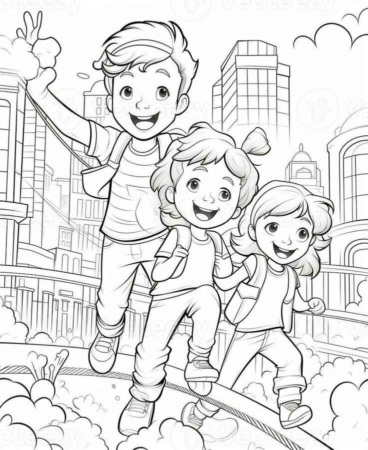 Kindertag Ausmalbilder 801