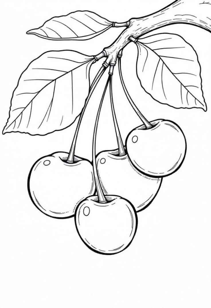 Kirsche Ausmalbilder 178