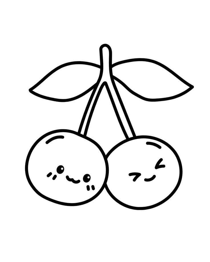 Kirsche Ausmalbilder 486