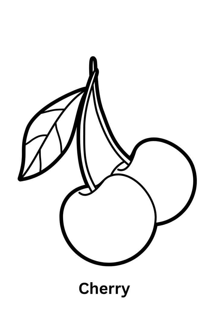 Kirsche Ausmalbilder 596