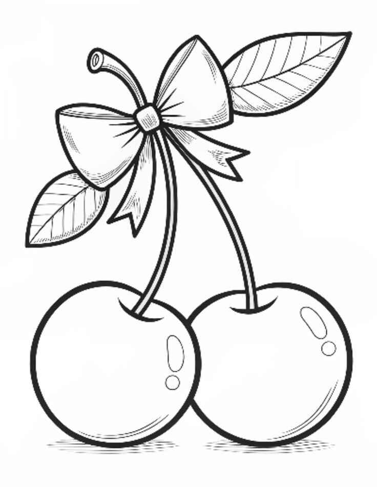 Kirsche Ausmalbilder 891